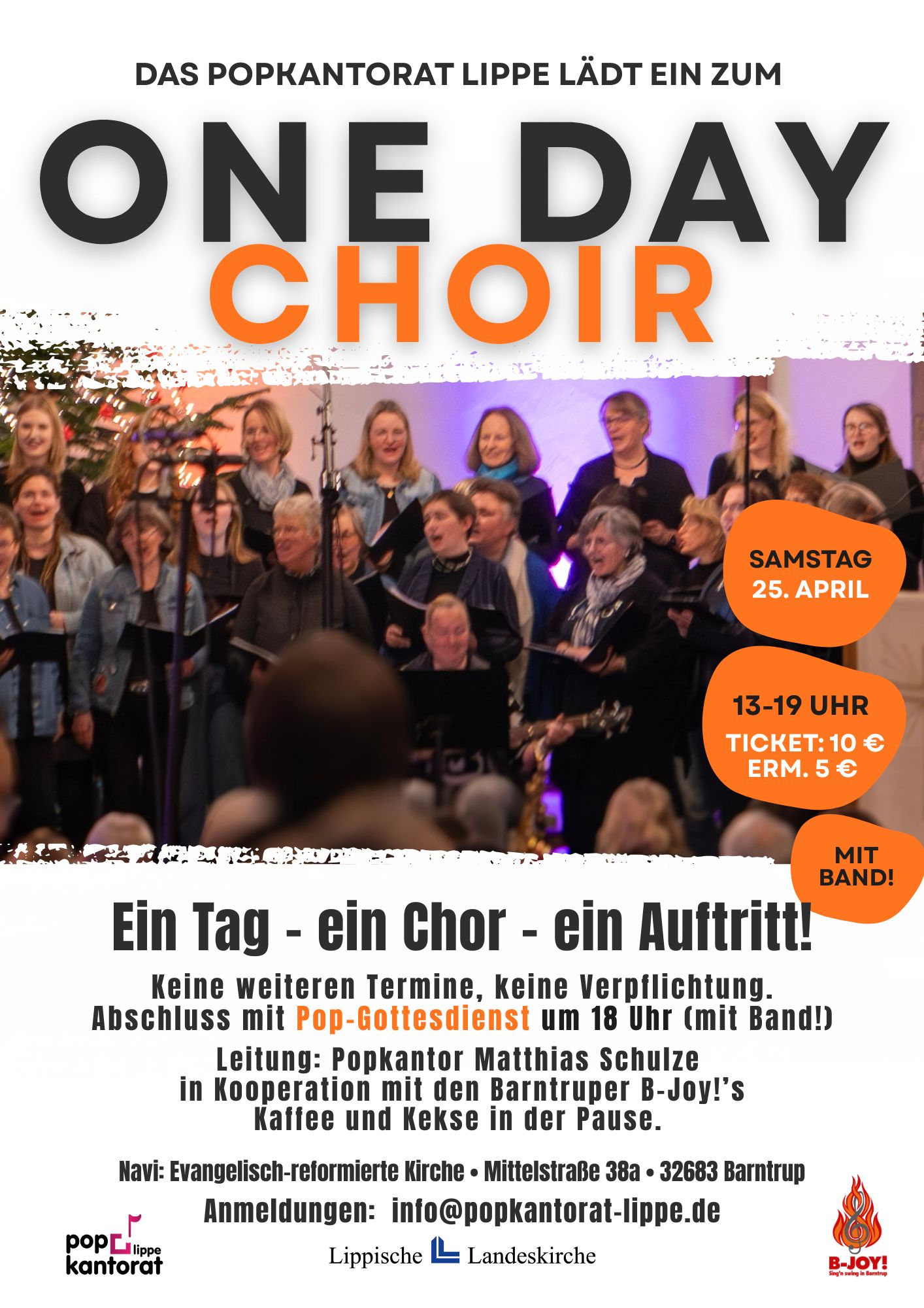 Plakt One-Day-Choir am 25. April in Barntrup